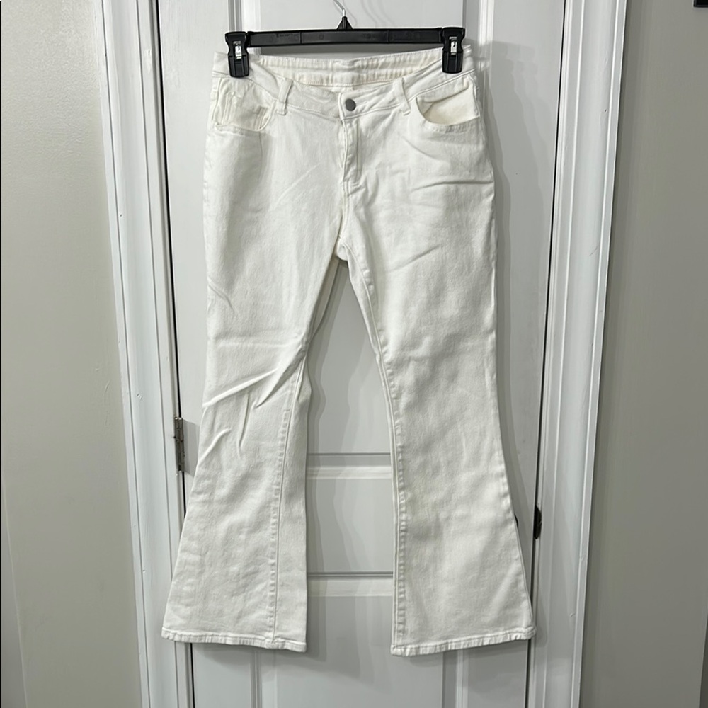SHEIN White Flare & Wide Leg Jeans